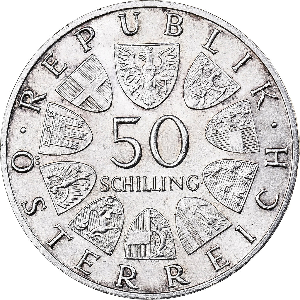 Austria, 50 Schilling, 1969, Silver, AU(50-53), KM:2906