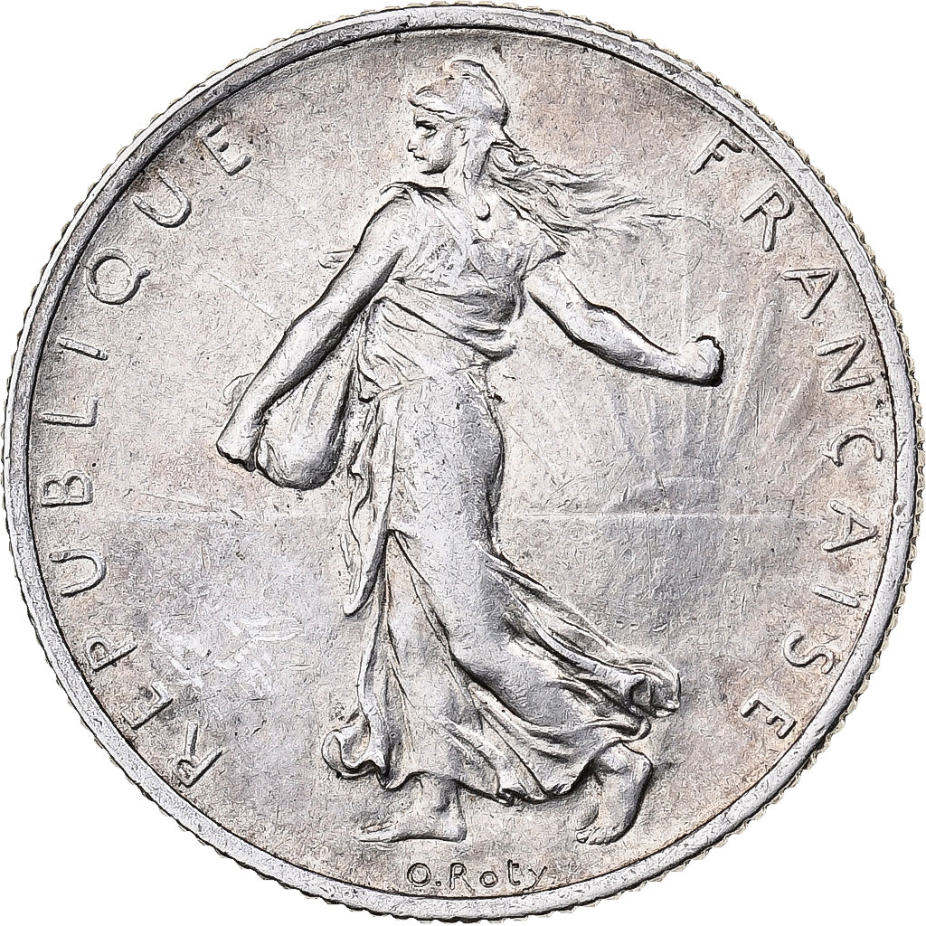 Coin, France, Semeuse, 2 Francs, 1919, Paris, AU(50-53), Silver, KM:845.1