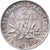 Moneda, Francia, Semeuse, 2 Francs, 1919, Paris, MBC+, Plata, KM:845.1