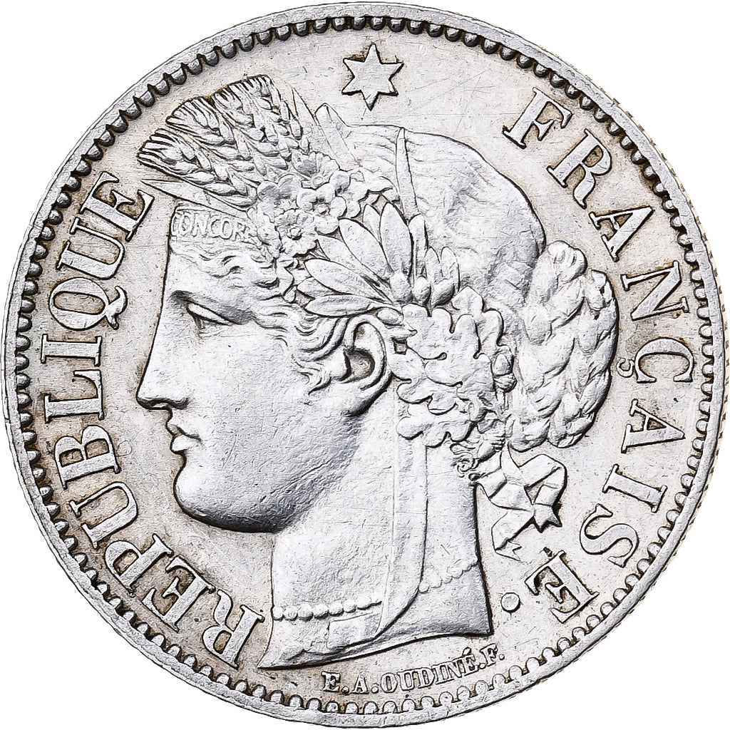 Coin, France, Cérès, 2 Francs, 1888, Paris, EF(40-45), Silver, Gadoury:530a