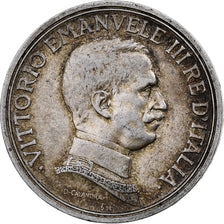 Italy, Vittorio Emanuele III, 2 Lire, 1914, Rome, Silver, EF(40-45), KM:55