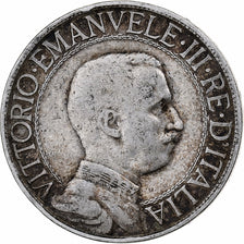 Monnaie, Italie, Vittorio Emanuele III, 2 Lire, 1908, Rome, TB+, Argent, KM:46