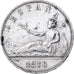 Spain, Provisional Government, 5 Pesetas, 1870, Madrid, Silver, EF(40-45)
