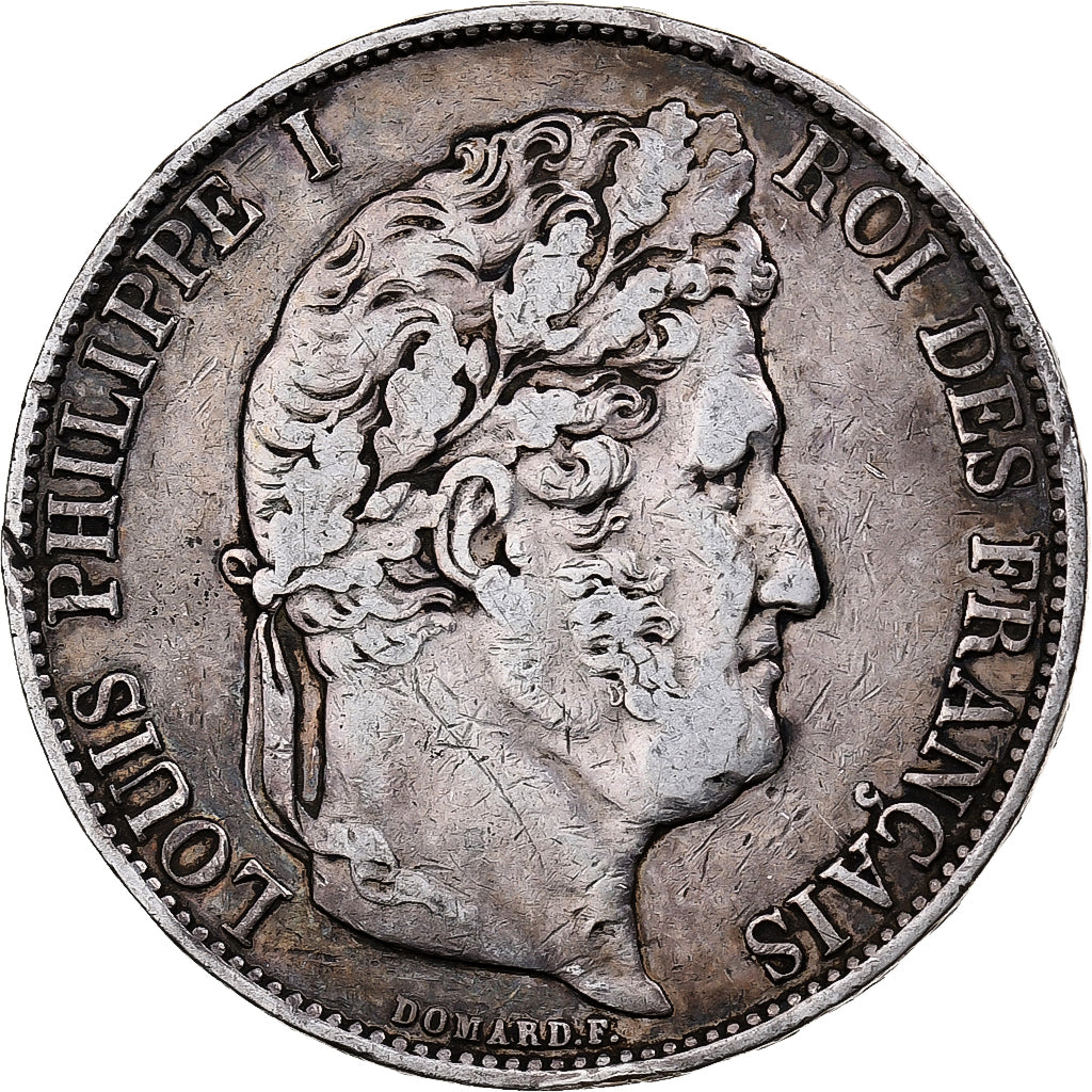 Coin, France, Louis-Philippe, 5 Francs, 1846, Strasbourg, VF(30-35), Silver
