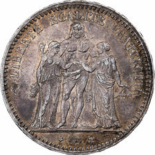Frankreich, Hercule, 5 Francs, 1873, Paris, SS+, Silber, KM:820.1, Gadoury:745a