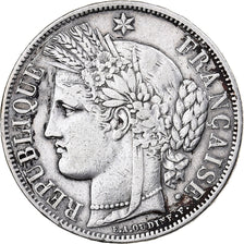 Münze, Frankreich, Cérès, 5 Francs, 1851, Paris, S+, Silber, KM:761.1
