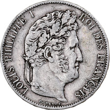 France, 5 Francs, Louis-Philippe, 1847, Paris, Silver, EF(40-45), Gadoury:678a
