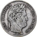 Moneda, Francia, Louis-Philippe, 5 Francs, 1835, Paris, BC+, Plata, KM:749.1
