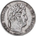 Moneda, Francia, Louis-Philippe, 5 Francs, 1844, Lille, BC+, Plata, KM:749.13