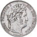 Moneda, Francia, Louis-Philippe, 5 Francs, 1848, Paris, MBC, Plata, KM:749.1