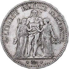 Coin, France, Hercule, 5 Francs, 1874, Bordeaux, VF(30-35), Silver, KM:820.2