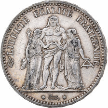 Coin, France, Hercule, 5 Francs, 1874, Bordeaux, VF(30-35), Silver, KM:820.2