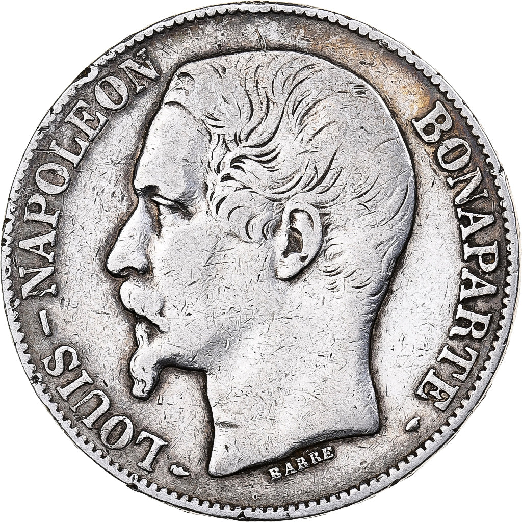 Deuxième République, 5 Francs 1852 A, KM 773.1