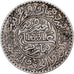 Morocco, Yusuf, 1/4 Rial, 2-1/2 Dirhams, 1912, bi-Bariz, Silver, EF(40-45)