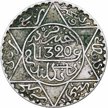 Morocco, 'Abd al-Aziz, 1/4 Rial, 2-1/2 Dirhams, 1902, London, EF(40-45), KM20.2