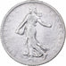 Moneta, Francia, Semeuse, Franc, 1909, Paris, 1 Franc, MB, Argento, KM:844.1