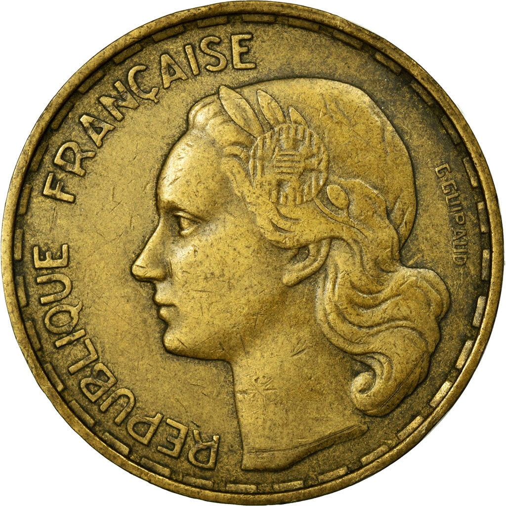 Münze, Frankreich, Guiraud, 50 Francs, 1954, Beaumont le Roger, S+