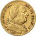 Moneda, Francia, Louis XVIII, 20 Francs, 1815, Paris, MBC, Oro, KM:706.1