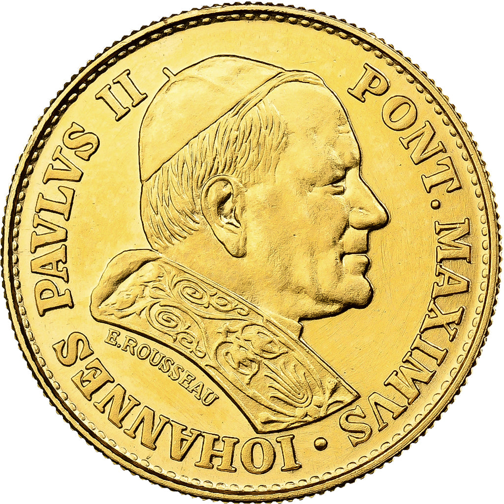 Médaille, Vatican, Jean-Paul II 1980, Or, Poinçon 999,9