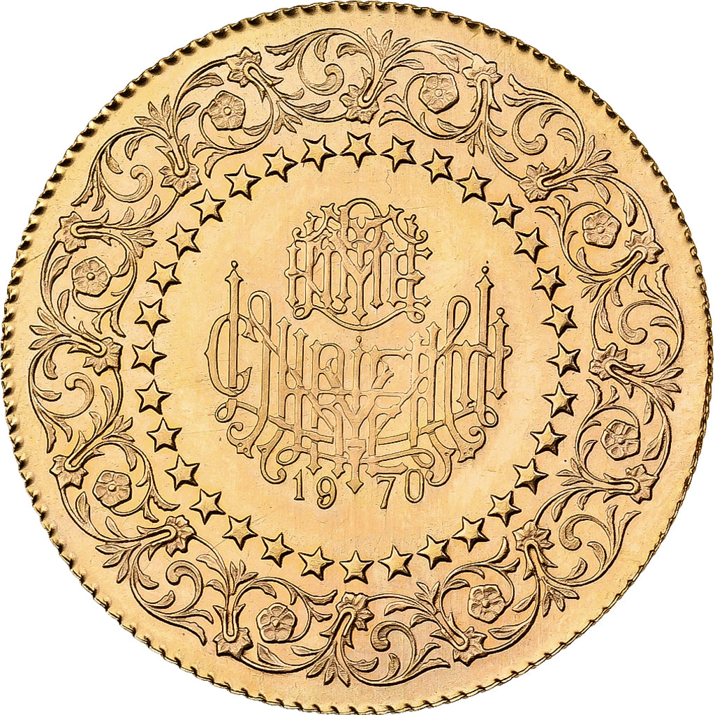 Turkey, Mustafa Kemal Atatürk, 100 Kurush, 1970, Gold, AU(55-58), KM:872