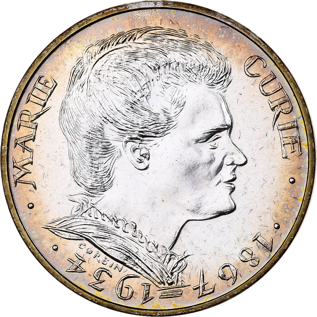 Moeda, França, 100 Francs, 1984, MS(65-70), Prata, KM:E129, Gadoury:899