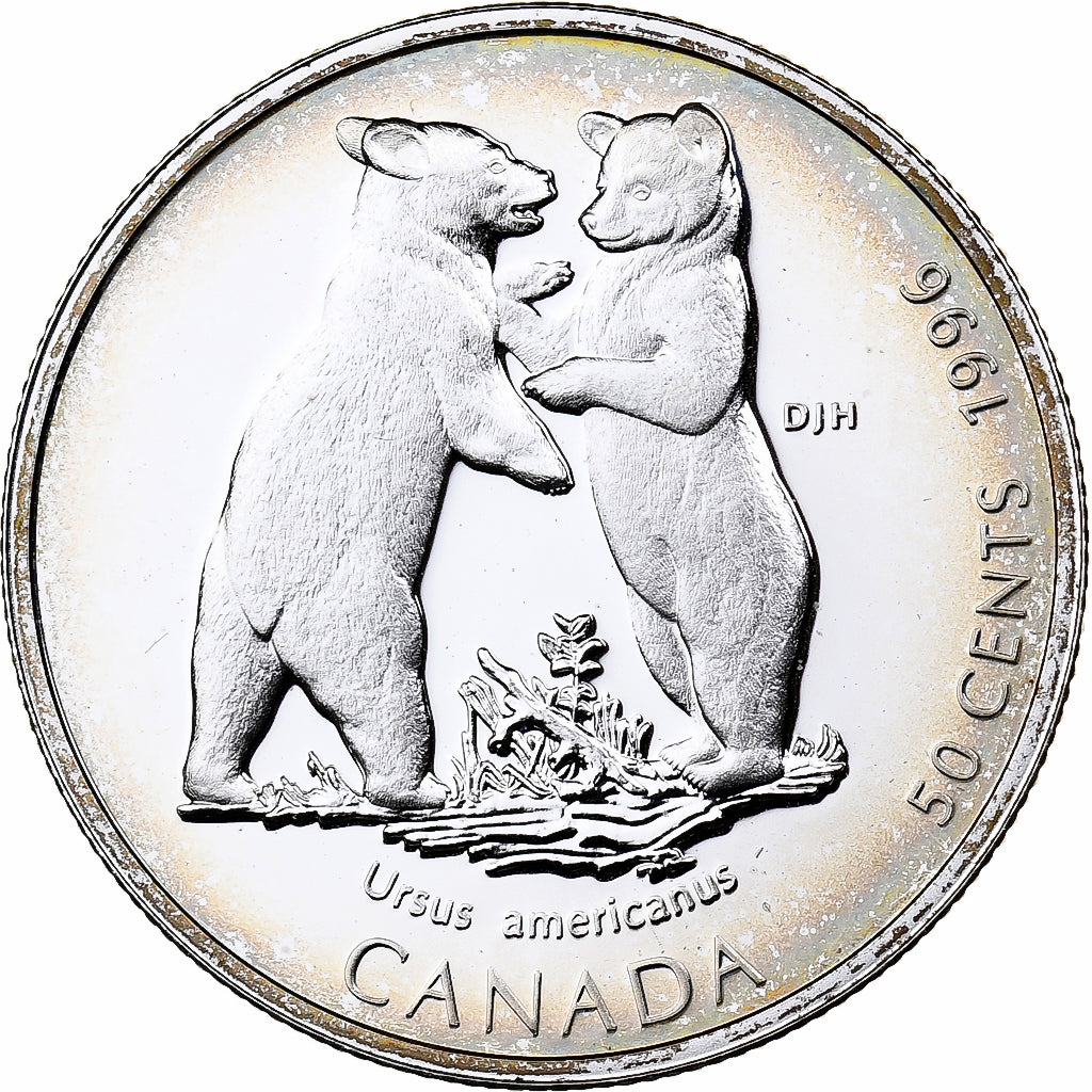 Coin, Canada, Elizabeth II, 50 Cents, 1996, Royal Canadian Mint, Ottawa, Proof