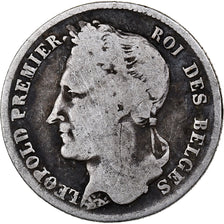 Belgio, Leopold I, 1/2 Franc, 1834, B+, Argento, KM:6