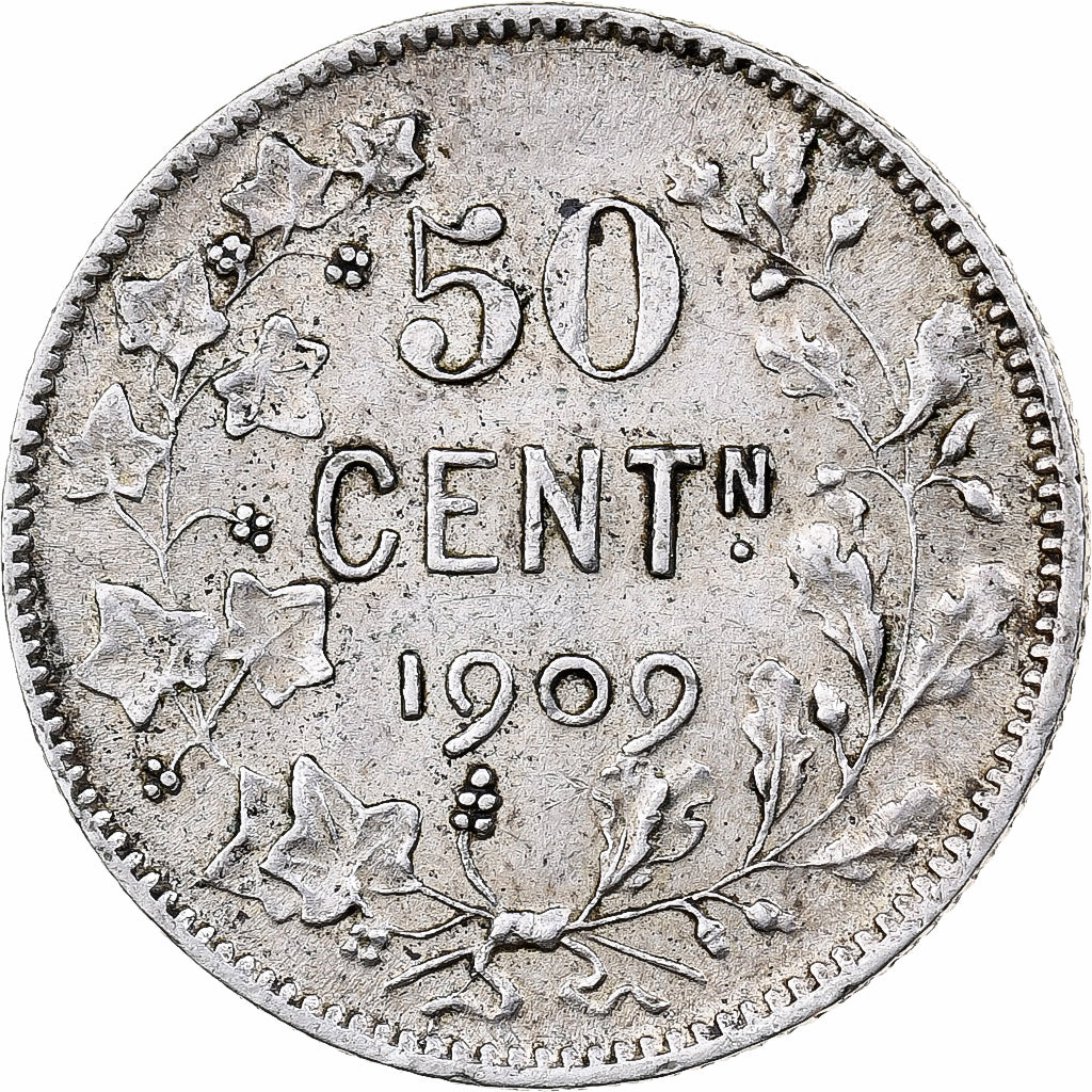 Munten, België, 50 Centimes, 1909, ZF+, Zilver, KM:61.1