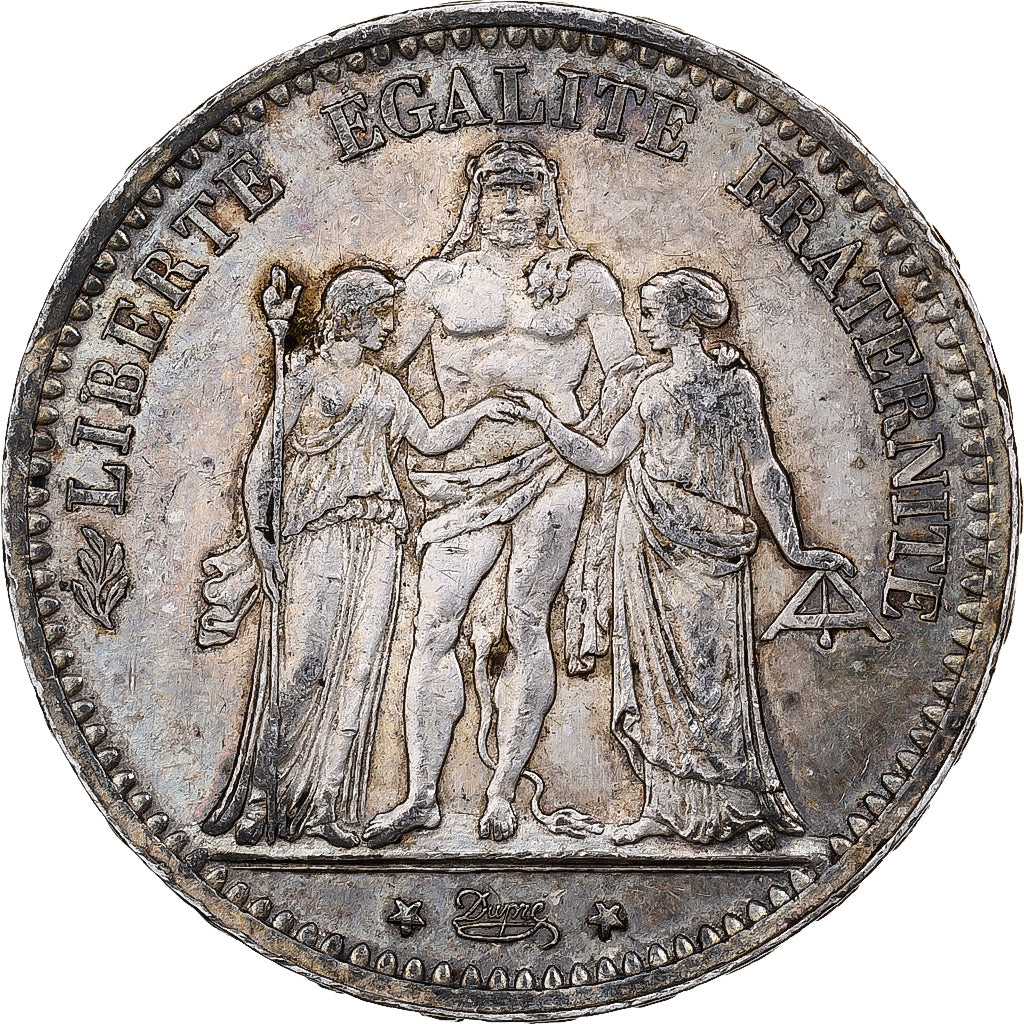 Francia, 5 Francs, Hercule, 1873, Paris, Plata, EBC, Gadoury:745a, KM:820.1