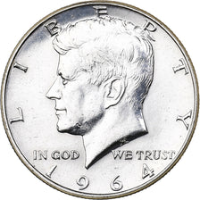 Stati Uniti, Half Dollar, Kennedy Half Dollar, 1964, U.S. Mint, Argento, BB+