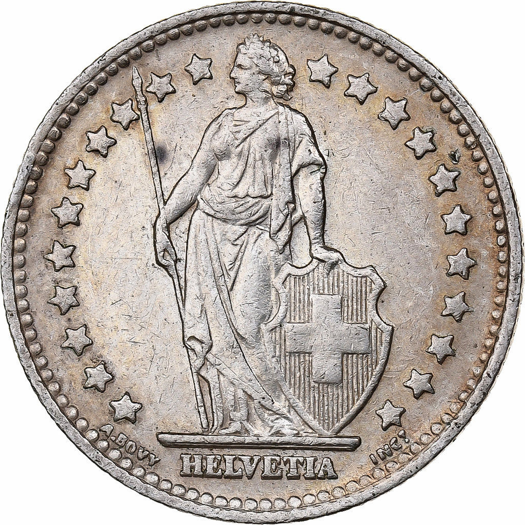 Svizzera, Franc, 1944, Bern, Argento, BB, KM:24