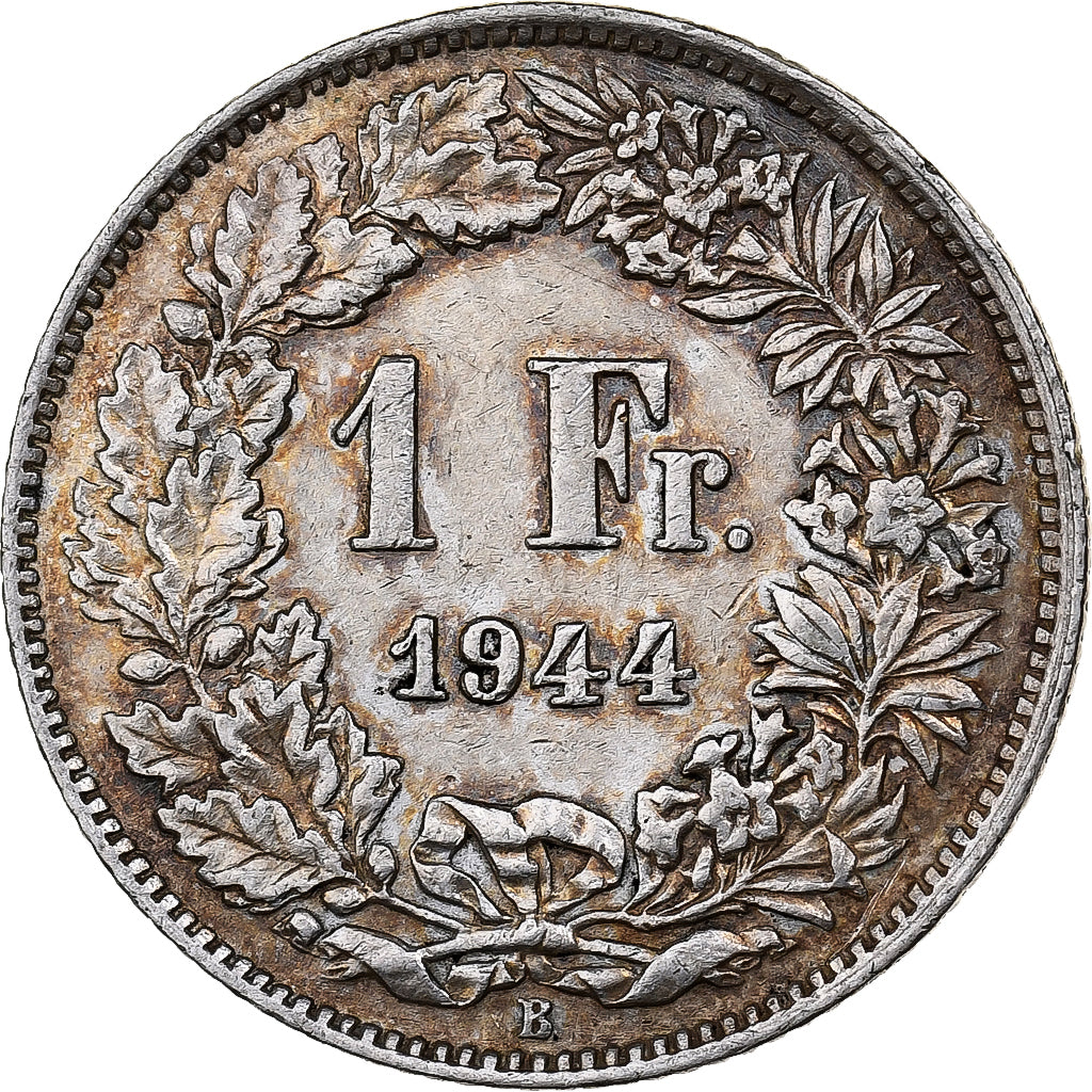 Svizzera, Franc, 1944, Bern, Argento, BB, KM:24