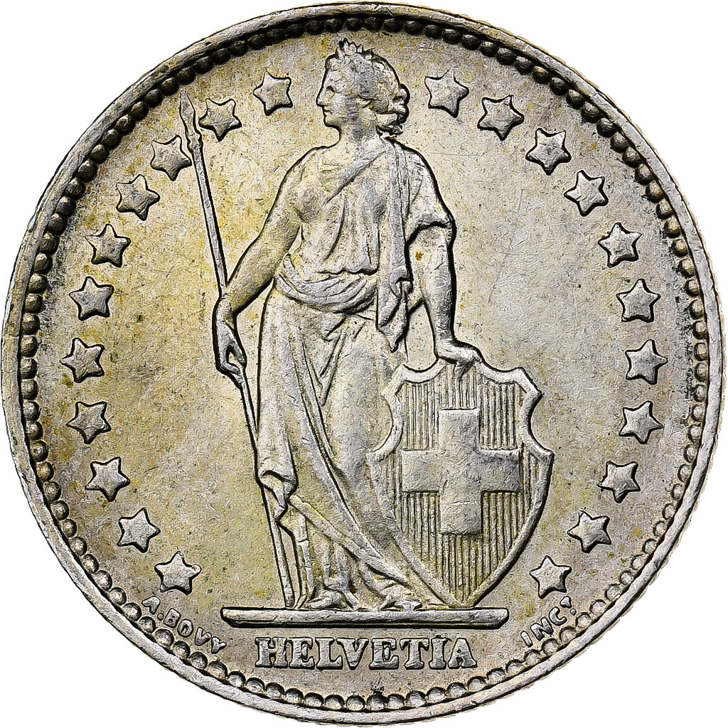 Moneta, Szwajcaria, Franc, 1963, Bern, EF(40-45), Srebro, KM:24