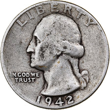 Coin, United States, Washington, Quarter, 1942, Philadelphia, EF(40-45), Silver