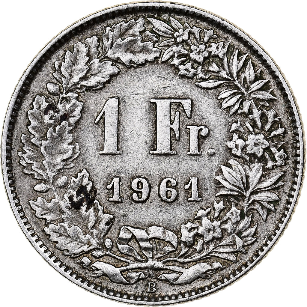 Münze, Schweiz, Franc, 1961, Bern, SS, Silber, KM:24