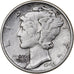 USA, Dime, Mercury Dime, 1942, Philadelphia, Srebro, EF(40-45), KM:140