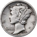 United States, Dime, Mercury Dime, 1936, San Francisco, Silver, VF(30-35)