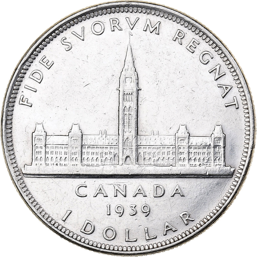 Moneta, Canada, George VI, Dollar, 1939, Royal Canadian Mint, Ottawa, BB+