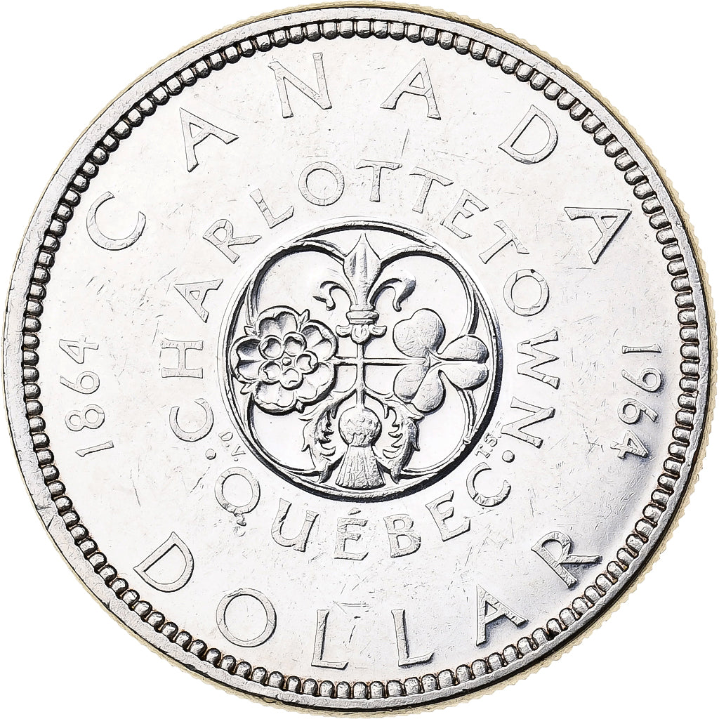 Moneta, Canada, Elizabeth II, Dollar, 1964, Royal Canadian Mint, Ottawa
