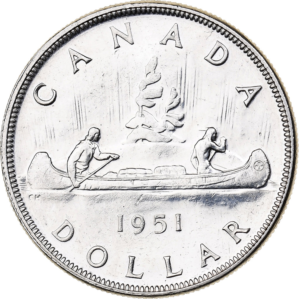Coin, Canada, George VI, Dollar, 1951, Royal Canadian Mint, Ottawa, AU(50-53)