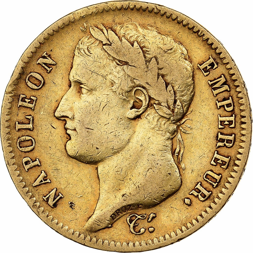 France, 40 Francs, Napoléon I, 1812, Paris, Or, TB+, Gadoury:1084, KM:696.1