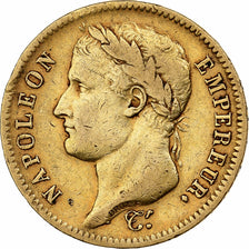 France, 40 Francs, Napoléon I, 1812, Paris, Or, TB+, Gadoury:1084, KM:696.1