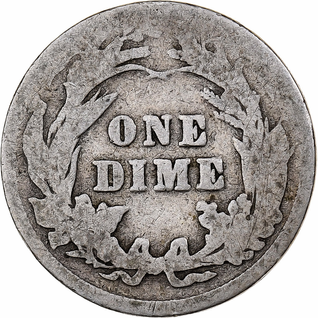 Stati Uniti, Dime, Barber Dime, 1905, Philadelphia, Argento, B+, KM:113