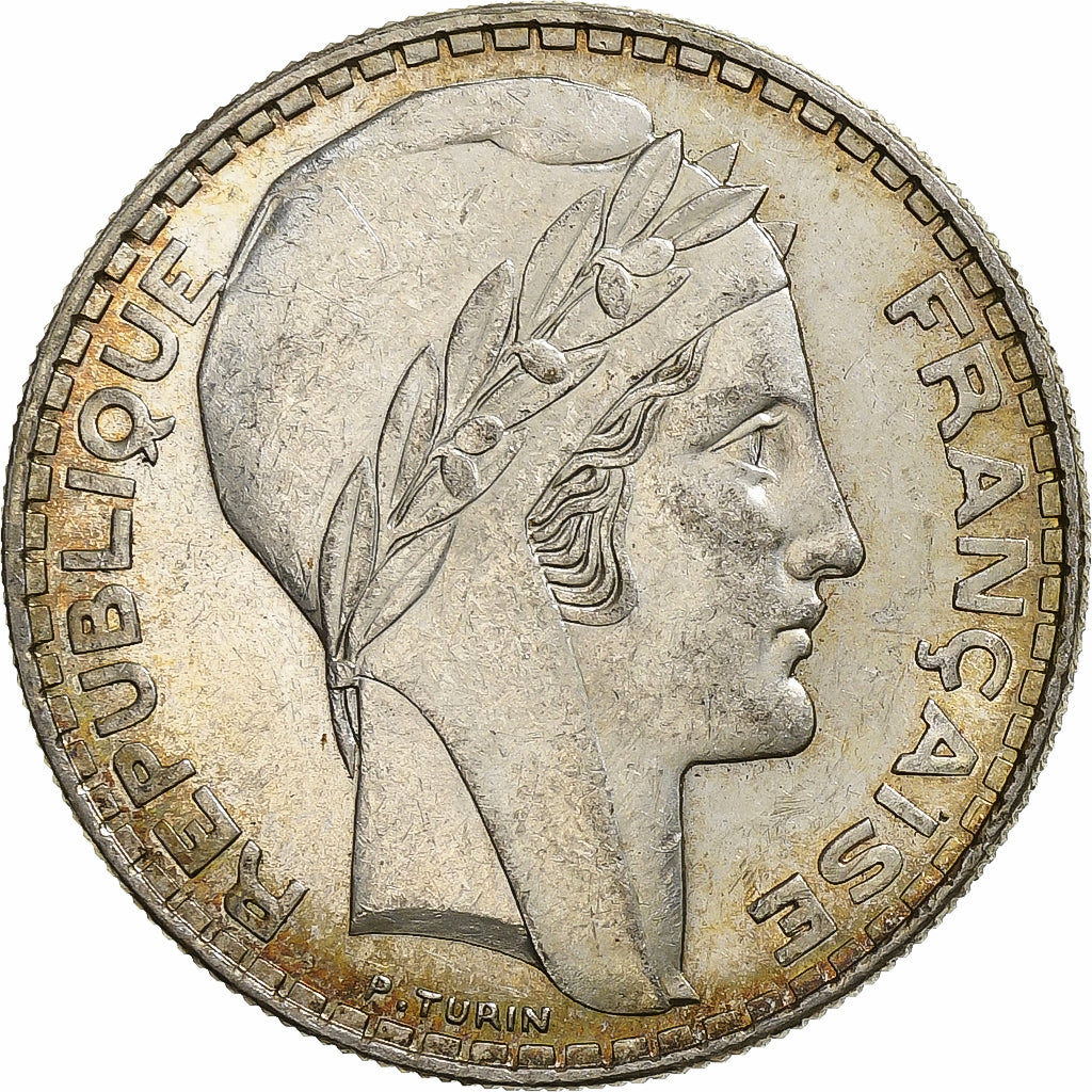 Münze, Frankreich, Turin, 20 Francs, 1938, Paris, VZ, Silber, KM:879