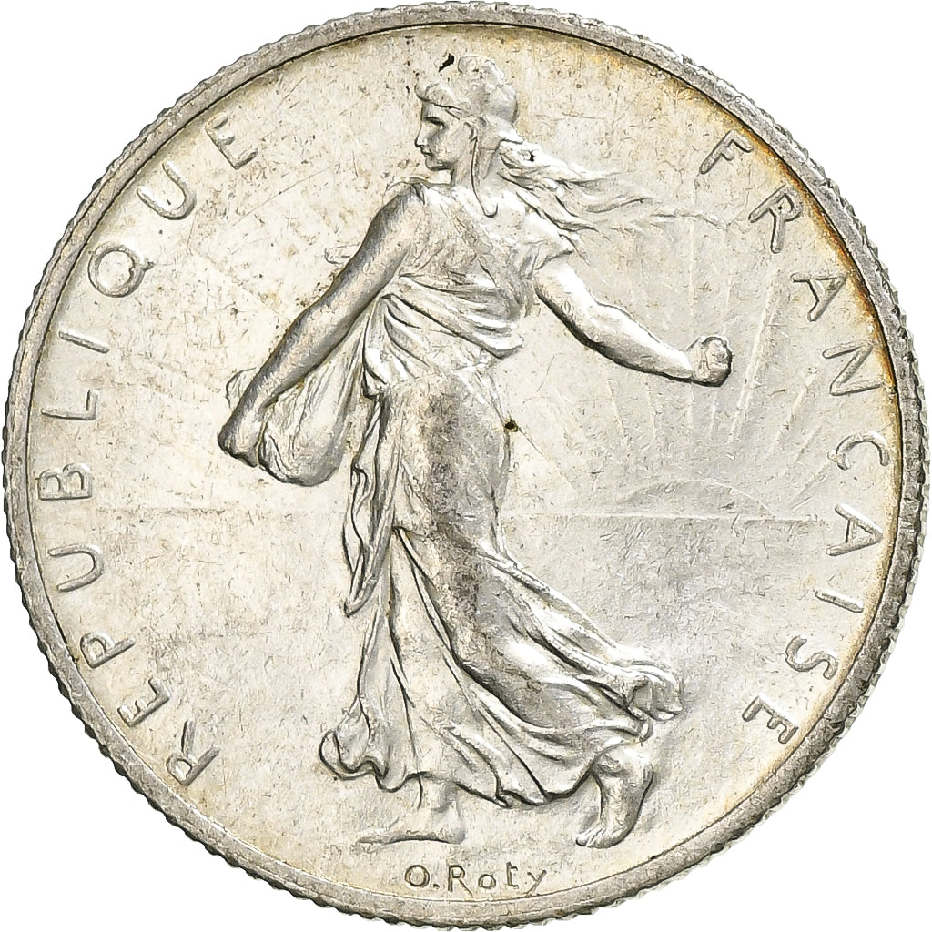 Coin, France, Semeuse, 2 Francs, 1914, Paris, AU(55-58), Silver, KM:845.1