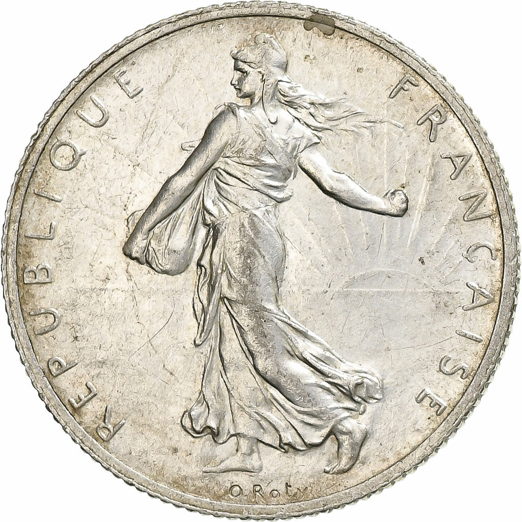Munten, Frankrijk, Semeuse, 2 Francs, 1914, Paris, PR, Zilver, KM:845.1