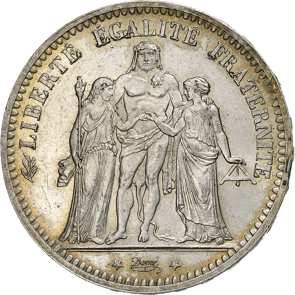 Moneta, Francia, Hercule, 5 Francs, 1873, Paris, SPL-, Argento, KM:820.1