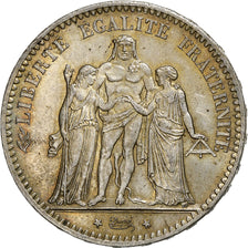 Coin, France, Hercule, 5 Francs, 1877, Paris, AU(50-53), Silver, KM:820.1