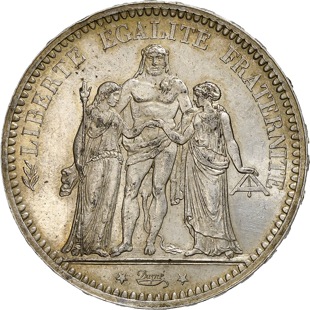 Frankreich, 5 Francs, Hercule, 1873, Paris, Silber, SS, Gadoury:745.a, KM:820.1