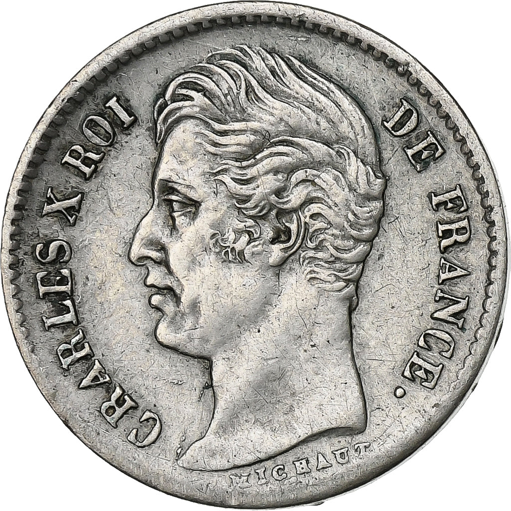 Coin, France, Charles X, 1/4 Franc, 1830, Paris, EF(40-45), Silver, KM:722.1